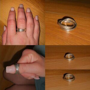 Tiffany & Co. Interlocking Circles Ring - Sterling Silver - Size 7